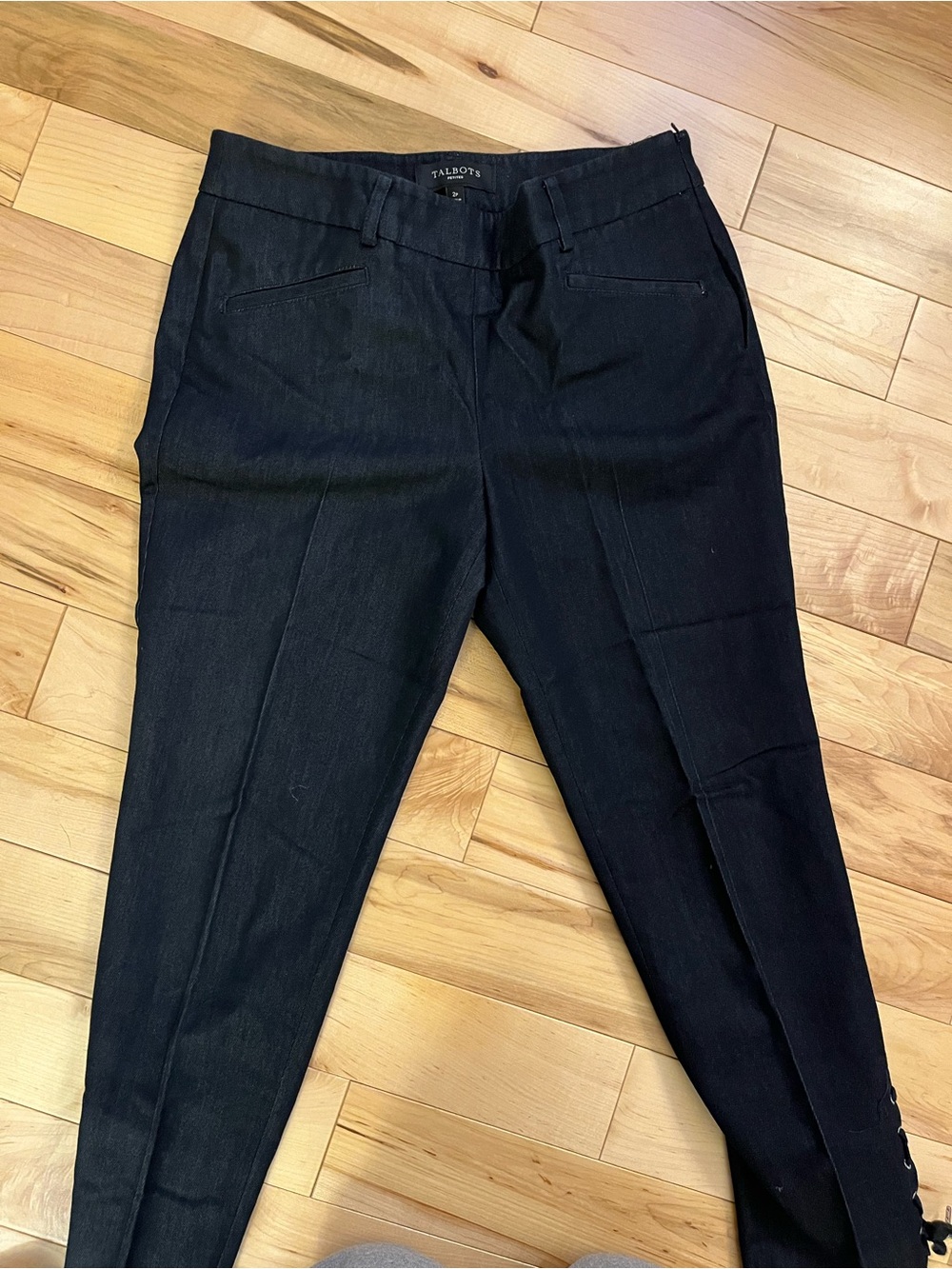 Talbots Black Slim Tapered Dress Pants